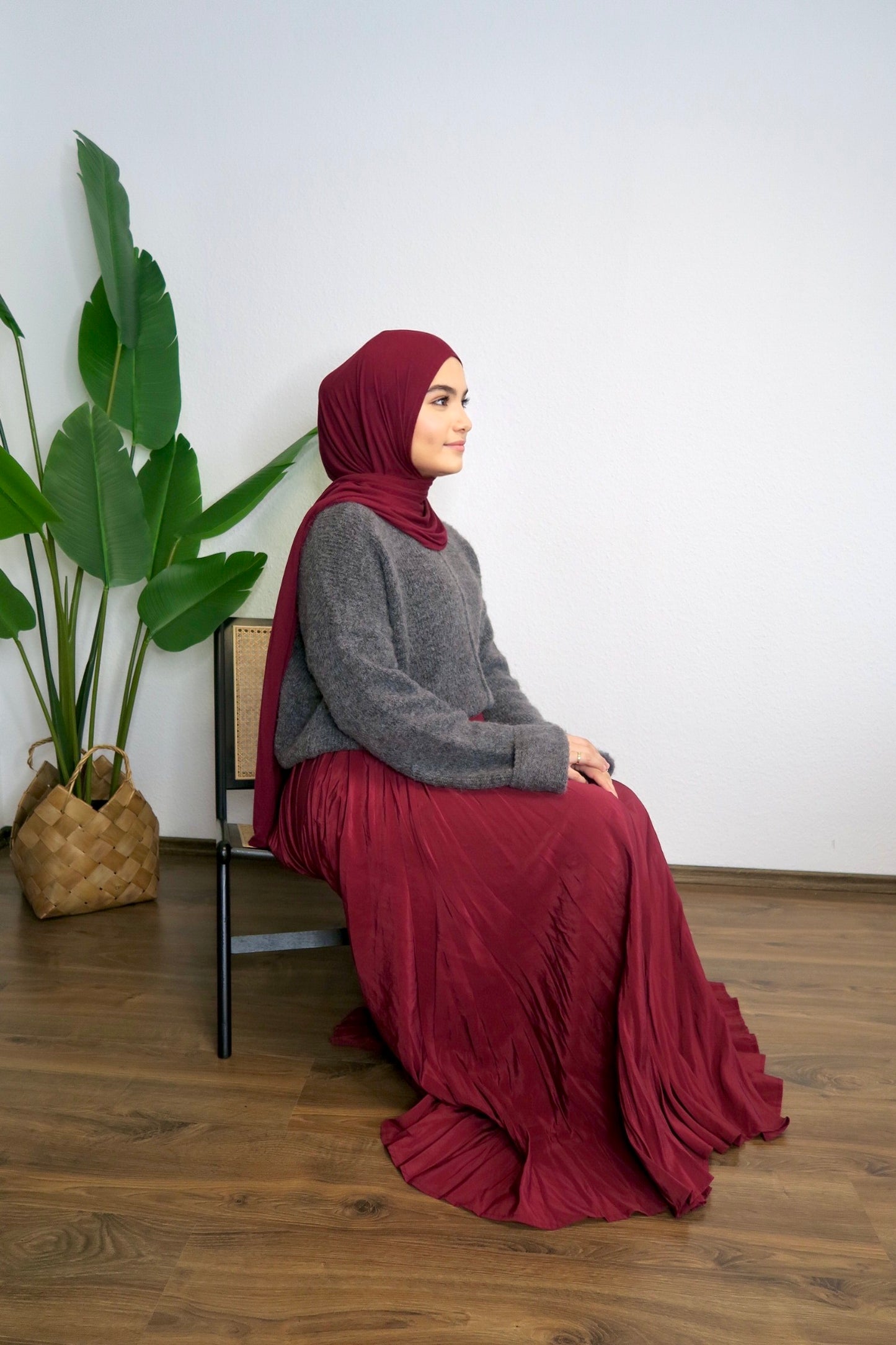 PARLA skirt in wine red