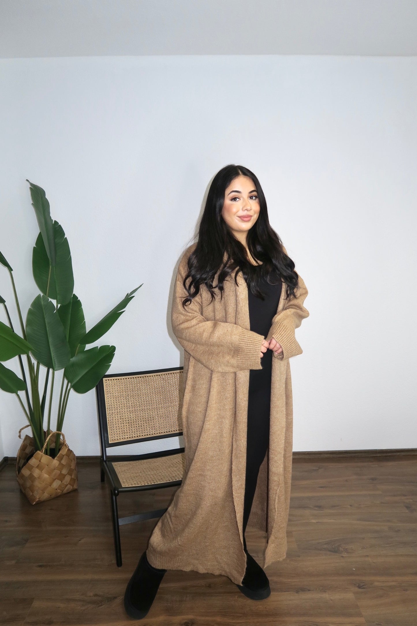LAMIYA Cardigan in caramel