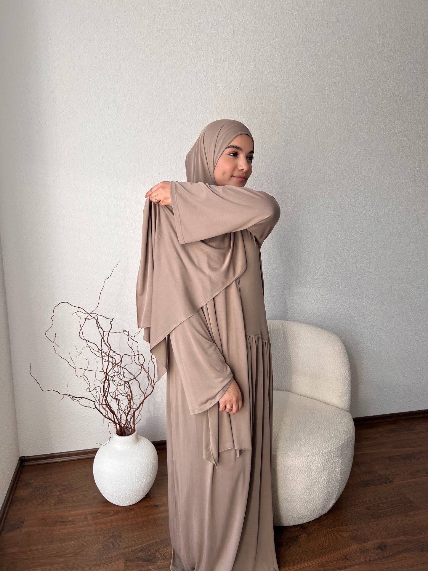 DIARA Kleid mit integ. Kopftuch
