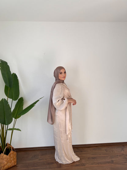 AMIRA Abendkleid in beige